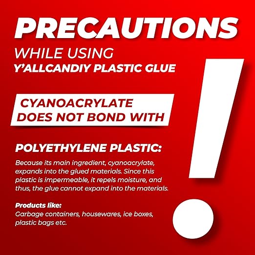 Plastic Glue for Models, Miniatures, Legos, PLA & 3D Printing Repair – Fast Setting Heavy Duty Strong Super Glue for Plastic 20g (4 Pack)