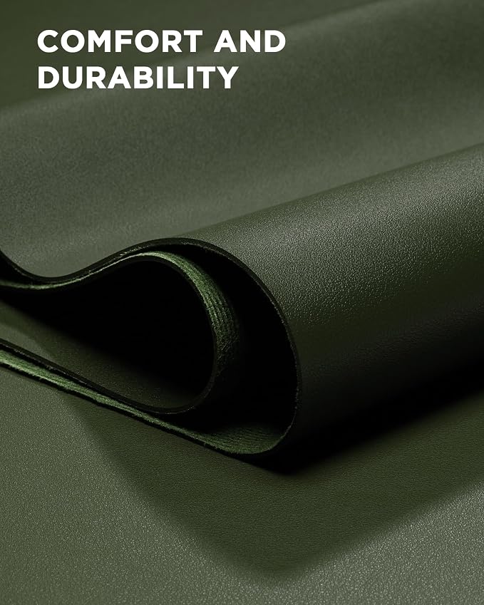 YSAGi 47.2" x 24" Large PU Leather Desk Mat for Keyboard and Mouse - Waterproof Non-Slip Desk Pad Protector for Office, Home, Writing Desk, Olive Green