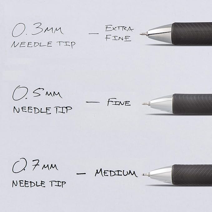 PENBLN75C - Pentel EnerGel Needle Tip Liquid Gel Ink Pens