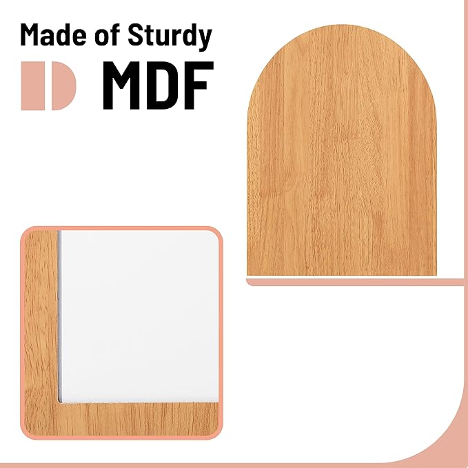 Mr. Pen Dry Erase Board, 16" x 12", Wooden Frame, Boho Design, Mini White Board for Kids & Students, Small Dry Erase Board