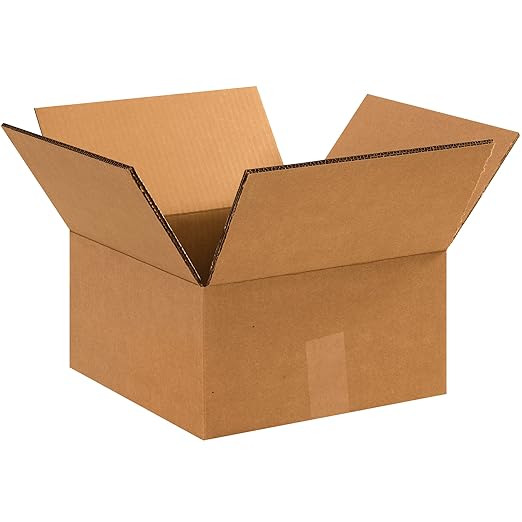 Box USA 15 Pack of Heavy-Duty Double Wall Corrugated Cardboard Boxes, 14" L x 14" W x 8" H, Kraft, Shipping, Packing and Moving