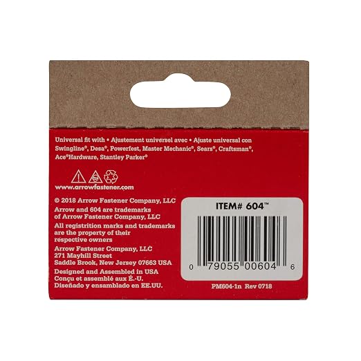 Arrow 60430 Wide Crown Staples for Staple Guns and Staplers, Use for Upholstery, Crafts, General Repairs, 1/4-Inch Leg Length, 1/2-Inch Crown Width, 1000-Pack