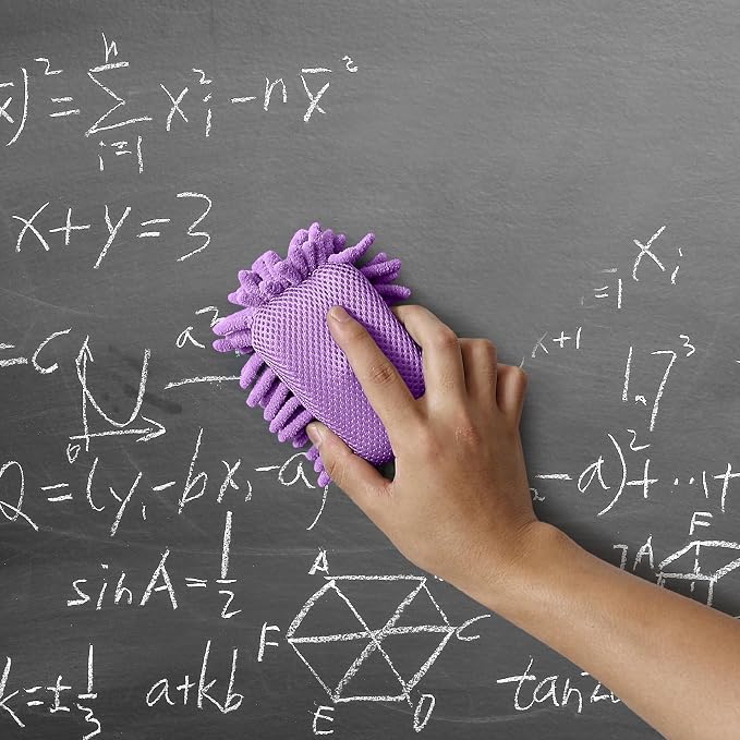 Mr. Pen- Magnetic Microfiber Shag Whiteboard Erasers, 4" x 6", 4 Pack | Dual Surface, Washable Large Dry Erase Board Cleaner for Chalk, Marker, Classroom, Office, Home