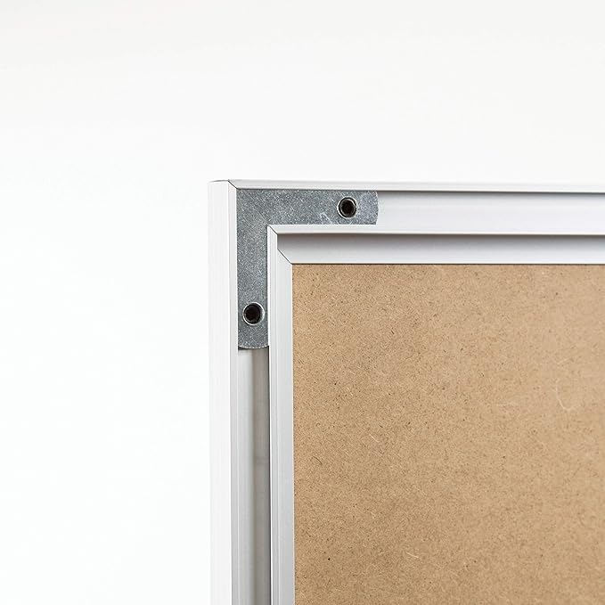U Brands Melamine Non-Magnetic Dry Erase Board White Board, 72" x 48" Inches, Silver Aluminum Frame