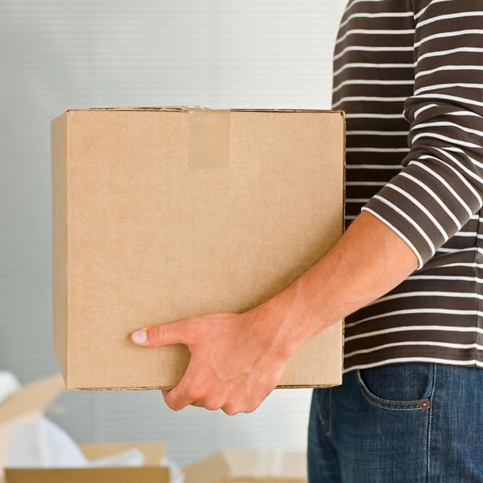 Corrugated Shipping Boxes, 14 x 10 x 10 inch, 25 Pack | Medium Mail, Mailing, Storage, Packaging
