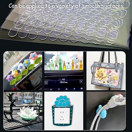 480 Pcs Gel Glue Dots, Double Sided Sticky Dots Clear, Removable Adhesive Dots, Sticky Tack, Museum Putty Stick, Mounting Putty for Balloons Crafts DIY Festival Party Decoration