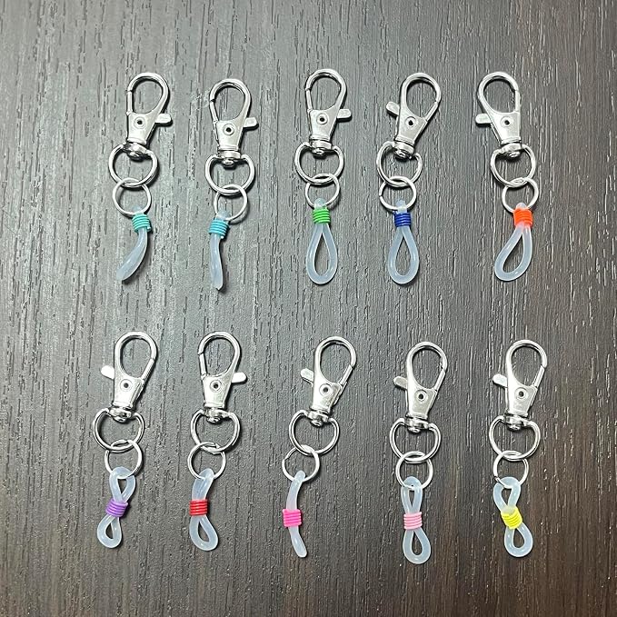 10 PCS Pen Holder Clip, Pen Converter, Pen Clip, Pen Holder Badge Reel Clips, Pen Clips with Lobster Clasp, Clip on Pen, Badge Reel Accessories (Pen not Included)