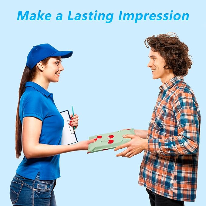 Cherry Printed Poly Mailer 6x9 Inch 100 Pcs, Waterproof and Tear-Resistant Shipping Bags for Clothing, Strong Mailing Bags with Self-Seal, Cute Mailer Bags for Small Business