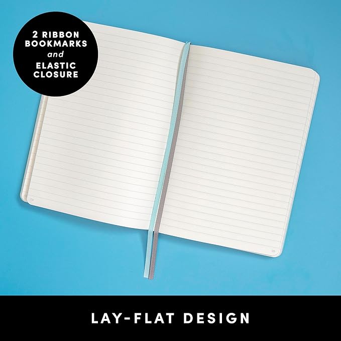 PAPERAGE Lined Journal Notebook, (Cognac), 252 Pages, Medium 5.6 in x 8 in - 100 GSM Thick Paper – Hardcover Journaling Notebook for Work, School & Note Taking