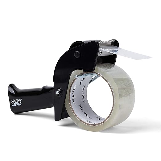 Mr. Pen Tape Dispenser Gun, 2 Inch, Includes 1 Clear Packaging Tape, for Packing Boxes, Shipping & Moving