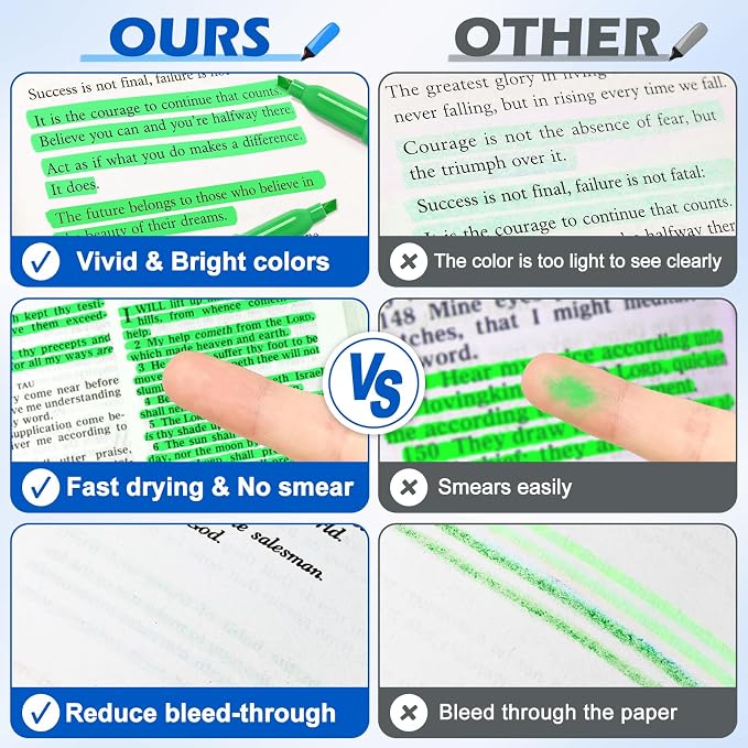 Duchong Highlighters, 30 Packs Green Highlighter Bulk, Chisel Tip Dry-Quickly No Bleed Highlighter Markers for Adults Kids, Office Classroom Must Have, School Supplies for Teachers