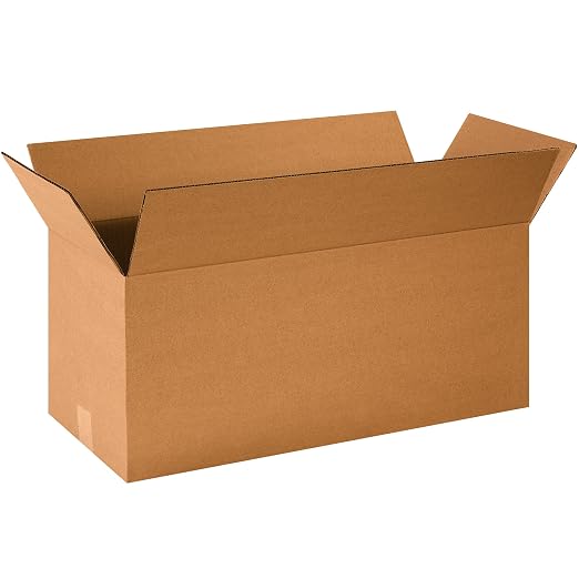 BOX USA Shipping Boxes 24"L x 10"W x 10"H 25-Pack Long Corrugated Boxes for Moving, Shipping, Mailing, Packing, Packaging and Storage