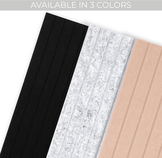 Large Felt Bulletin Board - Stylish 35 x 47 Inch Cork Board Alternative | 12 Customizable Adhesive Tiles with Golden Pins Perfect to Display Your Photos - Great for Office and Wall Decor