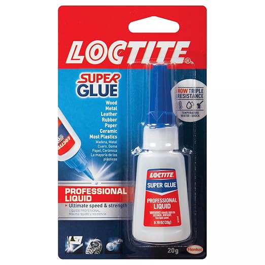 Loctite Super Glue Liquid Professional, 20g Bottle (Pack of 12) Heavy‑Duty Instant Adhesive for Plastic, Wood & Metal, Clear Superglue with Precision Nozzle, Quick‑Dry Formula