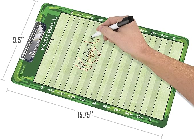 GoSports Premium Dry Erase Coaches Clipboards – Basketball, Baseball, Football, Soccer, Hockey, Volleyball, Lacrosse