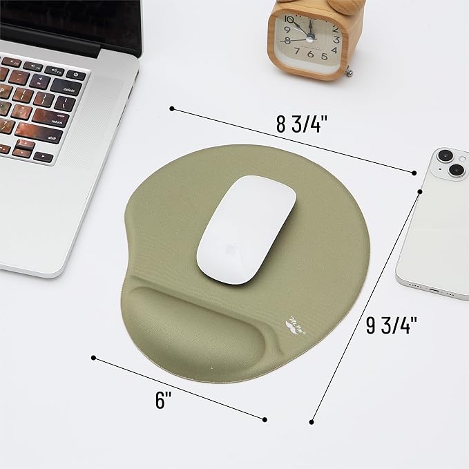 Mr. Pen Ergonomic Mouse Pad with Wrist Support, Green Gel Pad for Gaming