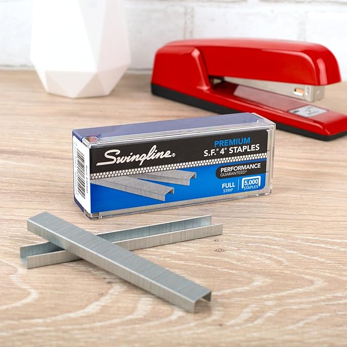 Swingline Staples, 2 Pack, S.F. 4, Premium for Desktop Staplers, 1/4" Length, 210/Strip, 5000/Box (35450)
