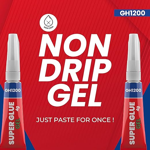 4Gx 8 Value Pack Gel Super Glue Gel Glue All Purpose with Anti Clog Cap. Super Glue for Plastic, Superglue - Magic Glue for DIY Crafts and Many More