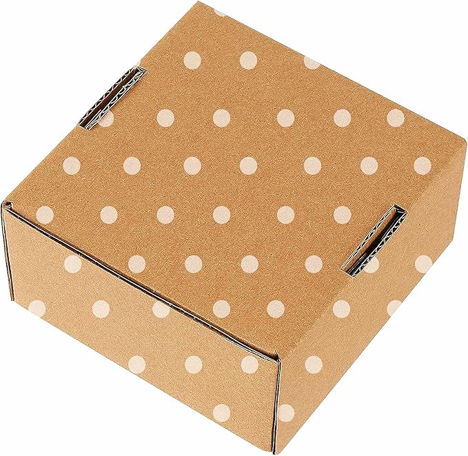 25 Pack Small Shipping Boxes - Corrugated Cardboard Mailers, Gift & Craft Packing, Jewelry Shipping (4" x 4" x 2")