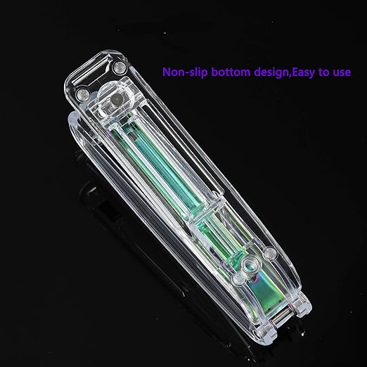 Acrylic Originality Stapler,Fashion Transparent Shape,Office and Home Student Stapler,Quality Spring,Durable Acrylic,Free 1000 26/6 Staples,(Multicolor)