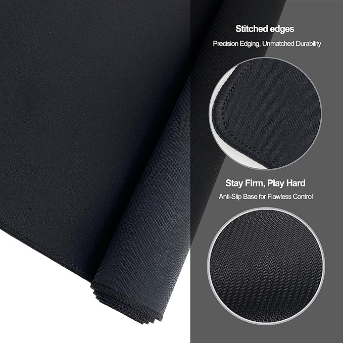 XL Gaming Mouse Pad 27.5x11.8IN Professional Large Gaming Mouse Pad & Computer Game Mouse Mat-70x30 blackus