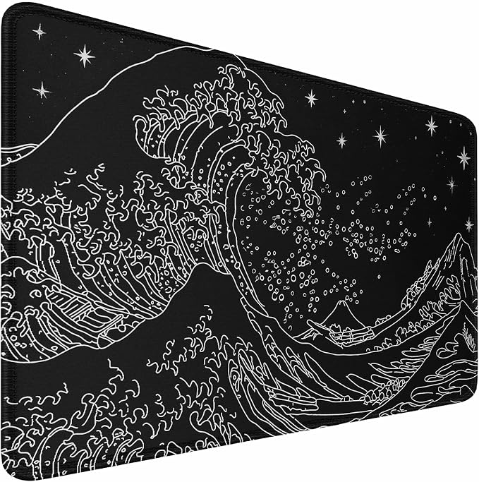 Large Mouse Pad, 31.5x15.7 inch Large Extended Gaming Computer Keyboard Mouse Mat, Water Resist Non-Slip Mousepad Rubber Base Long XXL Mouse Pad for Work & Gaming, Office & Home