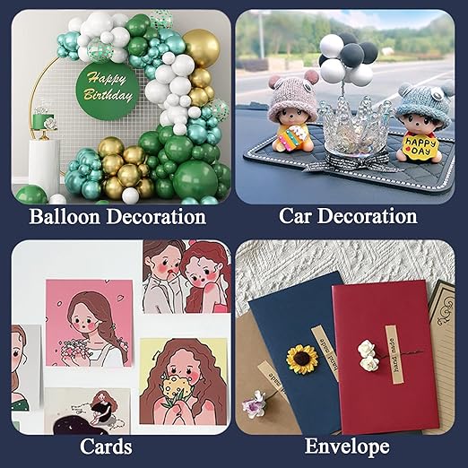 LMJIA Sticky Tack for Wall Hanging (0.31"*0.51"-1000) Pcs — Removable Poster Putty & Mounting Putty, Double-Sided Adhesive Dots for Damage-Free Decor, Balloons & Crafts