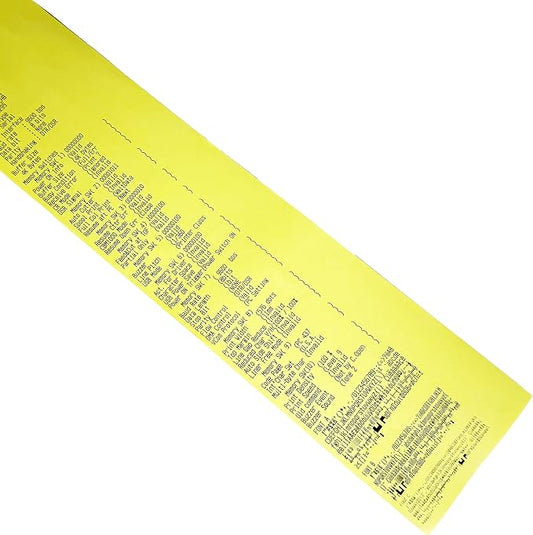 (500 Rolls) 3 1/8 x 230 Yellow Thermal Paper Receipt Rolls (55 GSM Paper Thickness) fits all Clover POS Cash Register Printers from BuyRegisterRolls