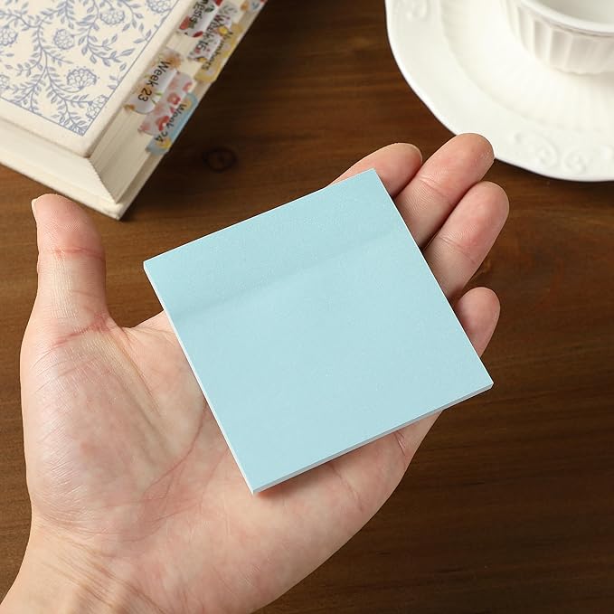Mr. Pen- Sticky Notes, 3"x3", 12 Pads, 600 Sheets, Natural Vintage | Sticky Notes Bulk, Self-Stick Note Pads, Perfect for Office, School, Home, Study & Organization