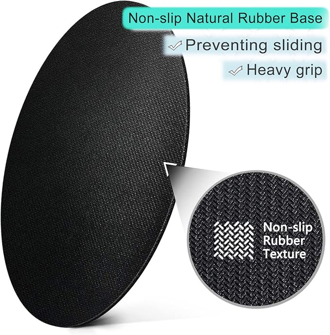 ITNRSIIET Round Mouse Pad with Stitched Edge Premium-Textured Waterproof Non-Slip Rubber Base Desktop Protection Mat Diameter 8.7 inches, Aesthetic Boho
