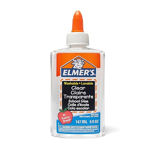 Elmer's Liquid School Glue, Clear, Washable, 5 Ounces, 8 Count - Great for Making Slime, Arts & Crafts, Back to School, Classroom Supplies, #1 Teacher Brand