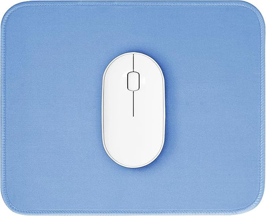 Blue Mouse Pad, 10.2 x 8.2 Inch, 3mm Thick, Non-Slip, Ultra-Smooth, Waterproof, Dustproof, Suitable for Office and Gaming