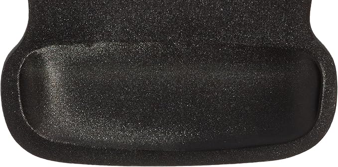 Amazon Basics Rectangular Gel Computer Mouse Pad with Wrist Support Rest, Non-Slip, Smooth Surface, Small, Black, 20-Pack
