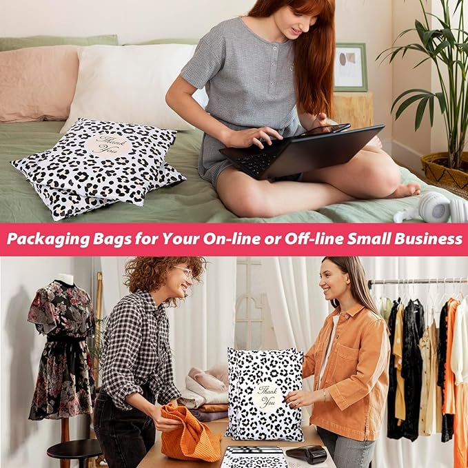 Oududianzi Poly Mailers 10x13, 50PCS Waterproof Shipping Bags, Self-Sealing Mailers Poly Bags, Mailing Envelopes Bulk, Packaging Bags for Small Bussiness
