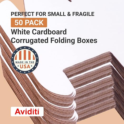 BOX USA Shipping Boxes Small 10"L x 6"W x 6"H 50-Pack - Heavy Duty Corrugated Cardboard Box for Moving, Mailing, Packing, Packaging and Storage