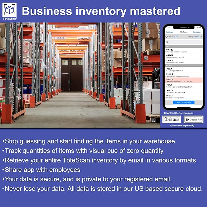 Intelligent QR Labels for Organization/Moving/Storage (45 Unique Labels, 2.5"x3") Multi-Color (red/Green/Blue/Yellow/Purple) (Multi-Color)