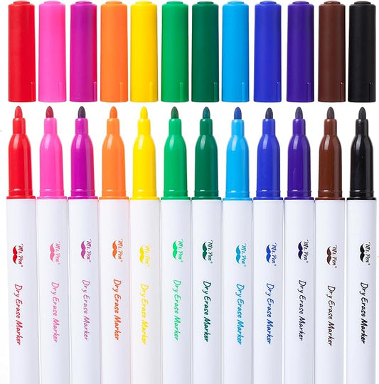 Mr. Pen- Dry Erase Markers, 12 Pack, Assorted Colors, White Board Markers Dry Erase Pens, Whiteboard Markers