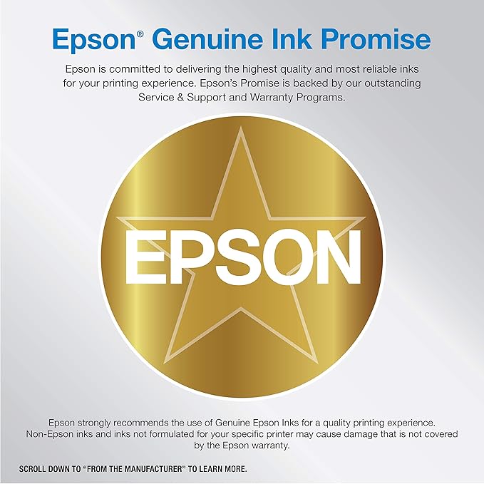 Epson EcoTank Photo ET-8550 Wireless Wide-format Color All-in-One Supertank Printer with Scanner Copier, Ethernet and 4.3-inch Colorfull Touchscreen