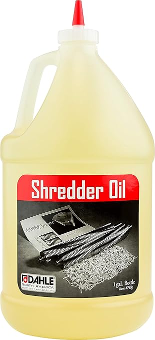 Dahle Shredder Oil Reduces Friction and Optimizes Performance in Paper Shredders, For Use In All Shredders, 4 - 1 gal. Bottles