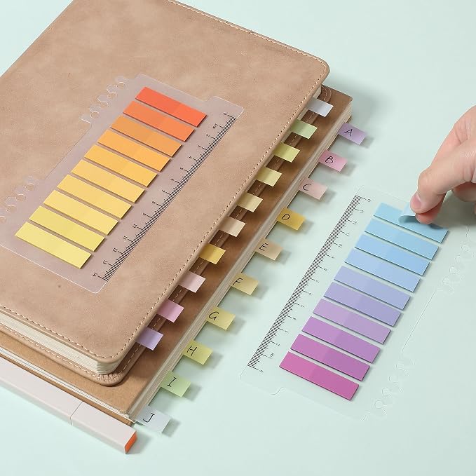 Mr. Pen- Colorful Sticky Tabs, 1600 pcs, Translucent Page Markers | Water-Resistant Book Tabs for Annotating, Bible Study, Planning, Indexing & Document Organization