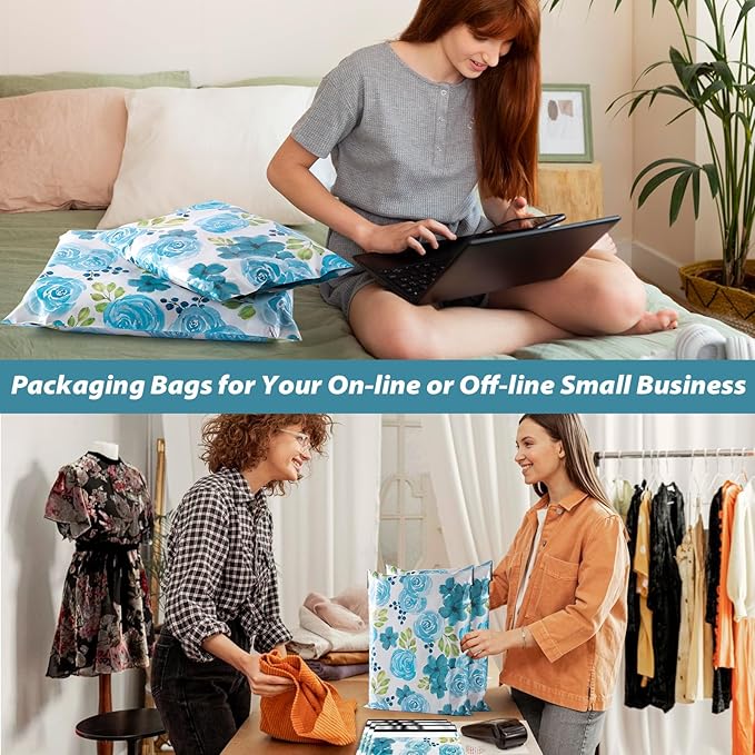 Oududianzi Poly Mailers 10x13, 50PCS Waterproof Shipping Bags, Self-Seal Shipping Envelopes, Mailing Poly Bags, Packaging Bags for Small Business
