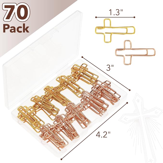Mr. Pen- Cross Paper Clips Bulk, Gold and Rose Gold Mix, 70 Pack | 9.75" x 7.5", Black Marble, Composition Book, Notebooks for School, Wide Ruled Composition Notebook, Journal Notebooks