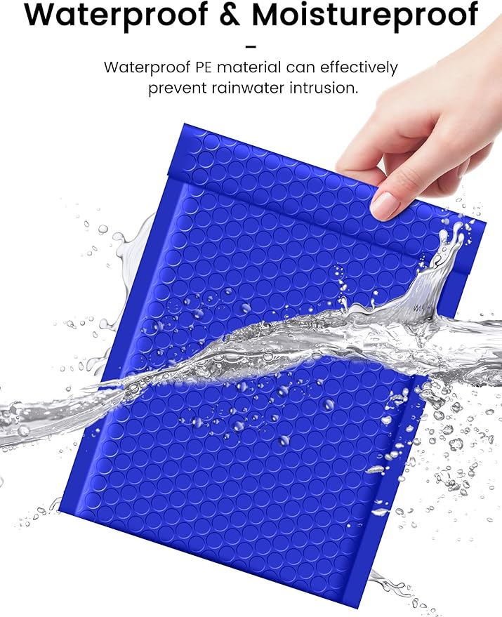 GSSUSA Bubble Mailers 6x10 Inches Padded Envelopes 600 Pack Usable Size 6x9" Small Envelope Bags Shipping Bag Bulk Pack Self Seal Package Mail Packing Business Supplies, Royal Blue