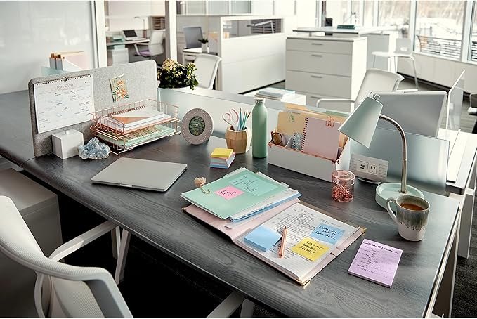 Post-it Notes, 3 in x 3 in, 24 Sticky Notes Pads, 100 Sheets per Pad, The Iconic Canary Yellow Note, New Year Organization or Second Semester School Supplies