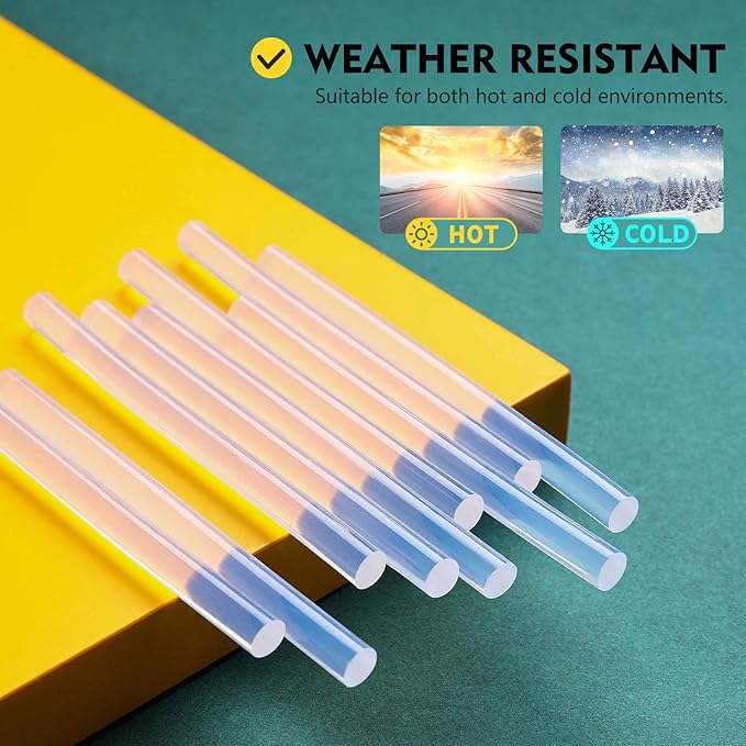 Magicfly Mini Hot Glue Gun Sticks, Huge Pack of 300, 4" Long and 0.27" Diameter Hot Melt Glue Sticks, Compatible with Most Glue Guns, Perfect for DIY Craft Projects and Sealing