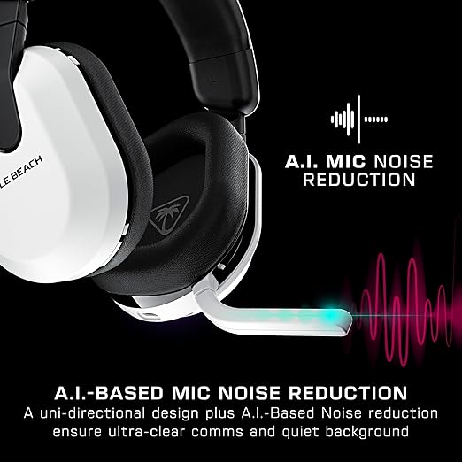 Turtle Beach Stealth 600 Wireless Multiplatform Amplified Gaming Headset for Xbox Series X|S, Xbox One, PC, PS5, PS4 & Mobile – Bluetooth, 80-Hr Battery, Noise-Cancelling Mic – White (Renewed)
