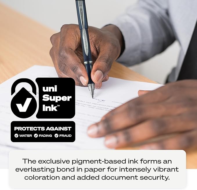 Uni-Ball Jetstream RT,0.7mm - Black Ballpoint Pens - Wirecutter Best Pen,School Pens,Ink-Pens | Ballpoint Pen,Colored-Pens,Fine Point,School Supplies,(Pack of 24)