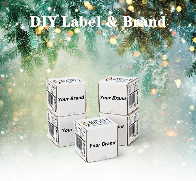 WIFTREY 50pcs 3X3X3 inch Small Shipping Boxes for Business, White Corrugated Cardboard Box 3 x 3 x 3 Craft Gifts Giving Box for Literature, Mailing, Packaging
