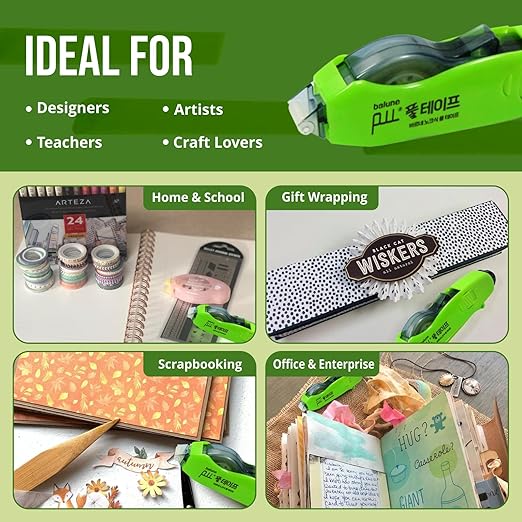 TAPE RUNNER - Double Sided Adhesive with Dispenser Roller Included - Permanent, Sticky, Transparent - Ideal for Scrapbooking, Crafts & More - Retractable (315 inches per Cartridge), 20 Cartridge