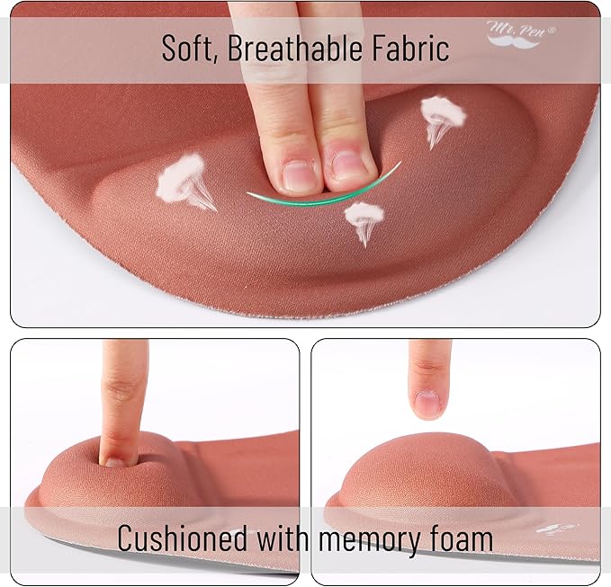 Mr. Pen Ergonomic Mouse Pad with Wrist Support, Brown